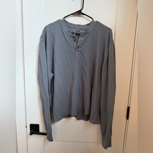Abercrombie & Fitch Charcoal Long Sleeve Henley